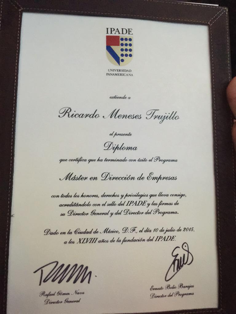 agoraidea's tweet photo. ¡Felicidades Richard! #IPADE15 @UPabierta @EmpresarialesUP http://t.co/X72KfmGlb0