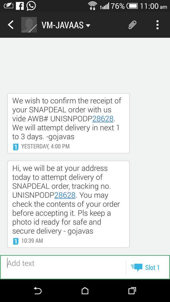 kpsgandhok's tweet photo. @snapdeal started #OpenDelivery no other company gives it. Awesome #Snapdeal.. http://t.co/tnnfyrffdh