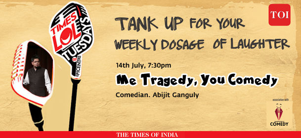 Book your tickets now to go on a laughter ride with Abhijit Ganguly. #standupcomedy 
ow.ly/PuBnx