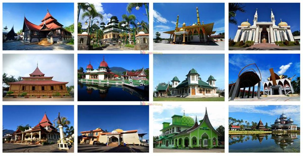 InfoRanahMinang's tweet photo. Masjid-Masjid Megah di Sumatera Barat ~@Minang_Picture  http://t.co/6LMJokcW18