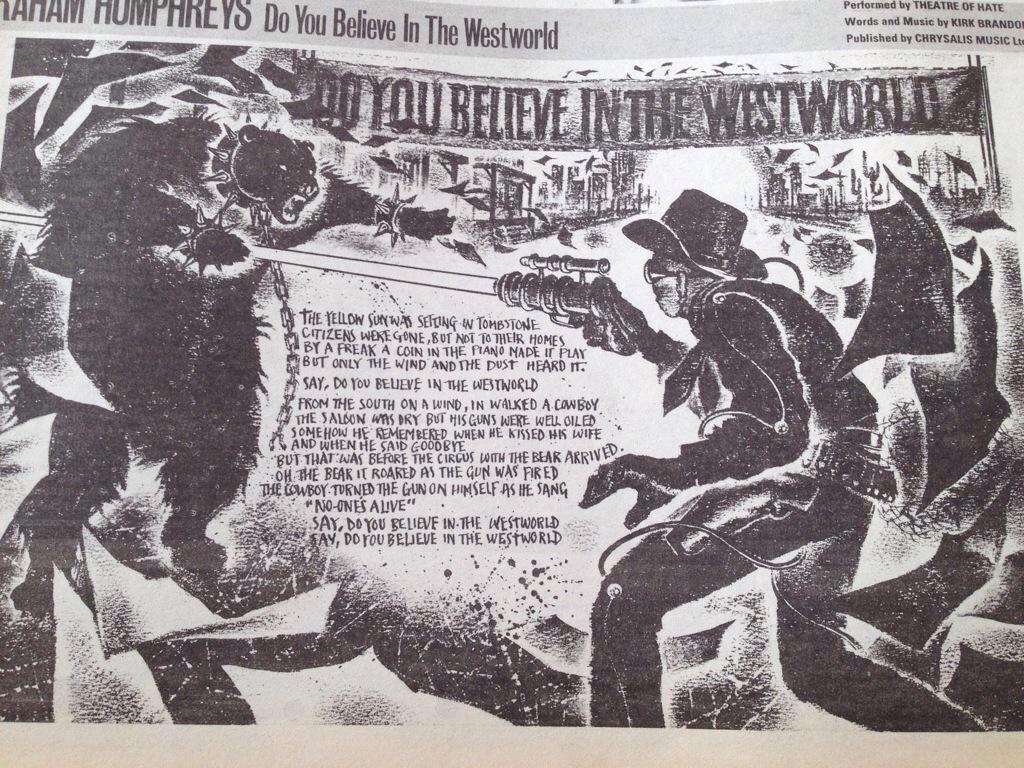 A famous artwork from the NME in the 80s. Artist unknown.