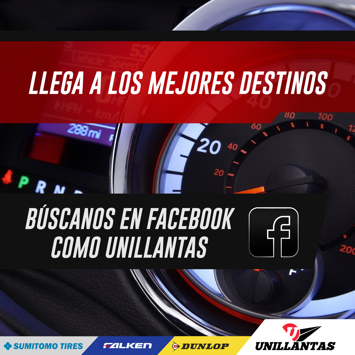 ¡No te quedes con tus llantas lisas! Síguenos en Facebook como Unillantas y conoce más de las mejores promociones.