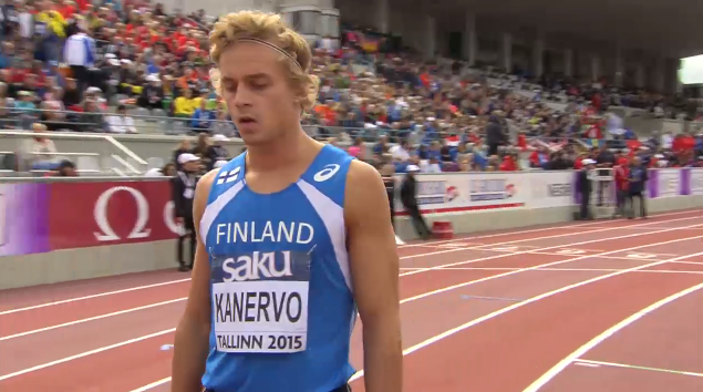 Jussi Kanervo EM-hopealle 400 metrin aidoissa ennätyksellään 49,66! Kilpailun voitto Puolaan.