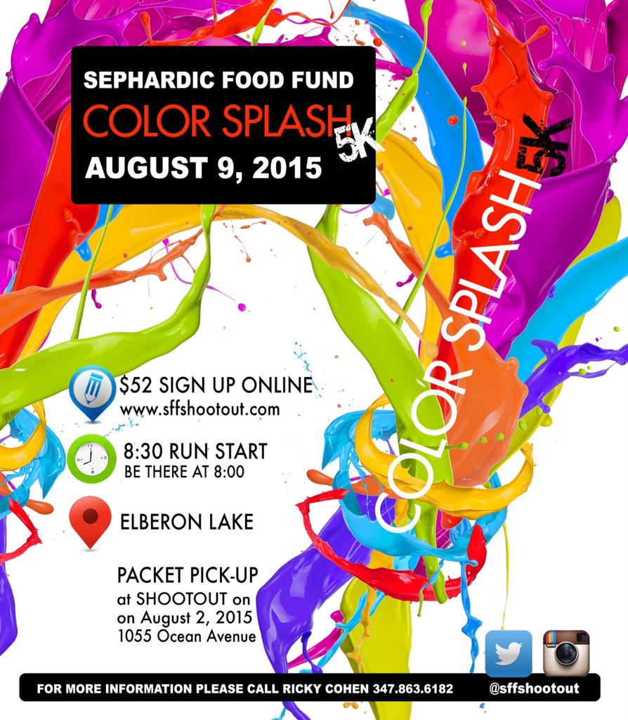sffshootout's tweet photo. Sign up now for SFF's FINAL Color Splash 5k as you know it!! It will be more colorful than ever before!! http://t.co/rGXSjTIKzv
