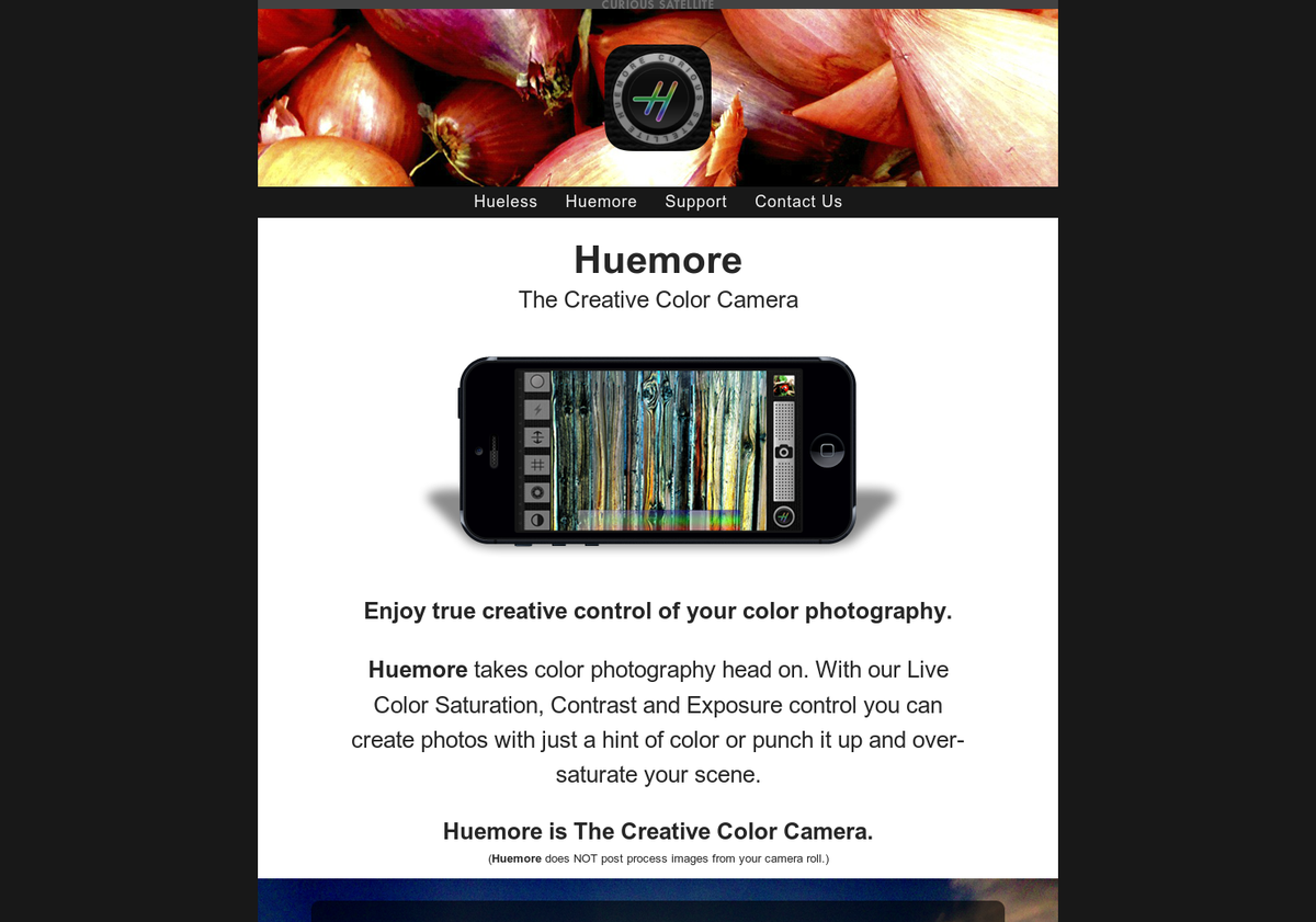 ProductHunt's tweet photo. Huemore: Enjoy true creative control of your color photography http://t.co/DMPgF6Ti9d via @nikkielizdemere http://t.co/5Q5qUeTGaG