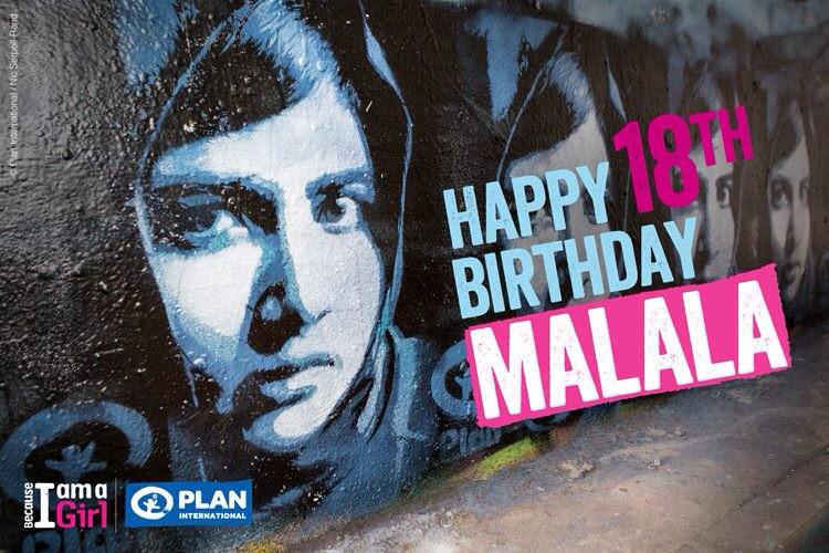Happy 18th birthday Yousafzai! 