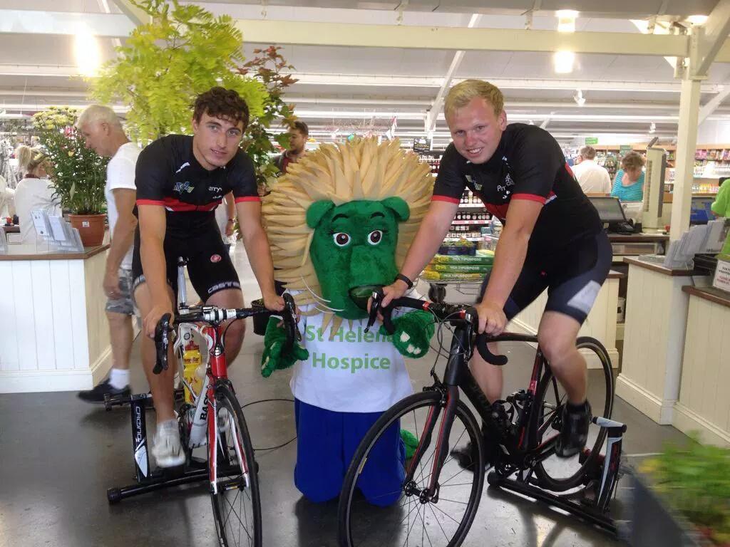 JoshEames's tweet photo. Come see us @PerrywoodGarden and help us raise money for @StHelenaHospice @radioleary #perrywood1000 #charity http://t.co/xVTkIsNM3S