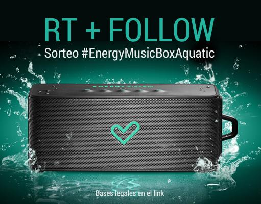 EnergySistem's tweet photo. RT + FOLLOW para participar en el #sorteo del nuevo #EnergyMusicBoxAquatic. ¡4 días!! http://t.co/WiuAbNPOMS http://t.co/eK9DMuFGbt