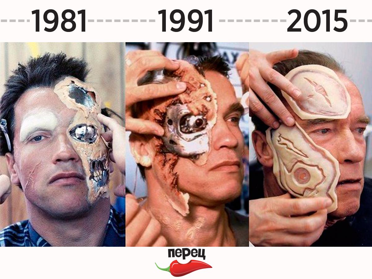 chetvru's tweet image. Как менялся Терминатор: