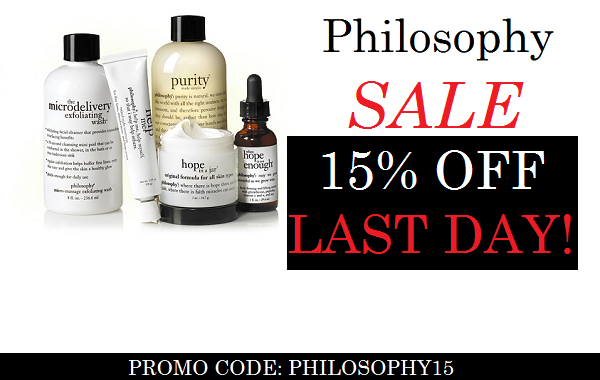 CutandBlow's tweet photo. LAST DAY~15% OFF PHILOSOPHY SKINCARE! 
PROMO CODE: PHILOSOPHY15 
#LASTCHANCE #SALE #SKINCARE http://t.co/jRttY6zqm7 http://t.co/rRt2zqoVnw