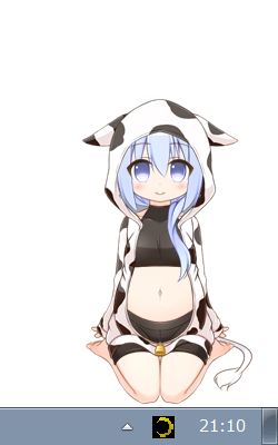 牛パジャマ(膝枕)
あとは靴下ときせかえメニューの修正…終わらない…。 