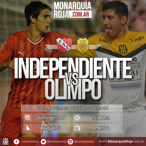 MonarquiaRoja's tweet photo. ¡¡#HoyJuegaIndependiente!! Desde las 15 hs. el 'Rojo' enfrentará a #Olimpo en el Libertadores de América. http://t.co/vfgAsChtmD