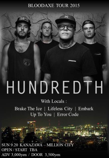 Embark_jp's tweet image. new show added. #HUNDREDTH #breaktheice #lifelesscity #uptoyou #errorcode #embark #kanazawahc #FREE