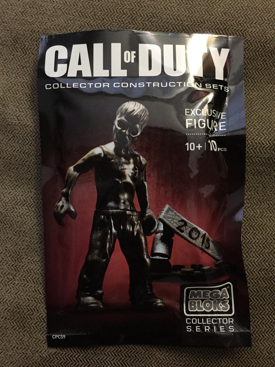 SDCC 2015 EXCLUSIVE MEGA BLOKS CALL OF DUTY COLLECTORS SET ZOMBIE MINI FIGURE