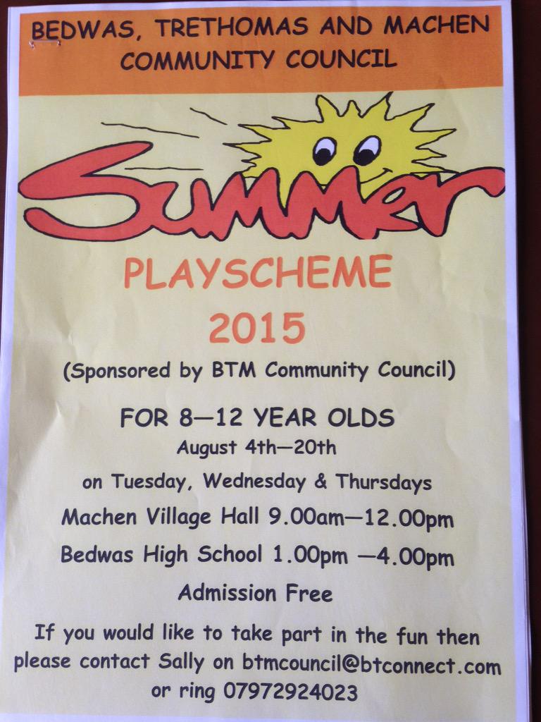 MachenVHSC's tweet photo. Summer playscheme details @machenprimary @machenshow @MachenMarket @MachenLibrary http://t.co/V1hUAU7b8k