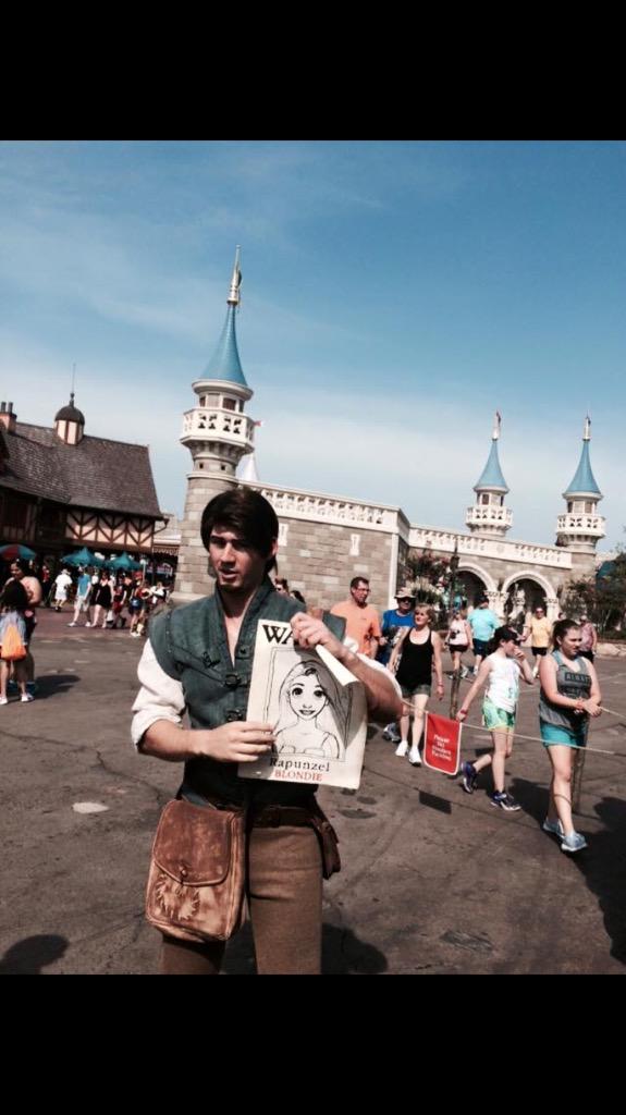 Flynn why are you looking for me? I'm right here. [[Flynn Rider is now In WDW for a Play Test!]]