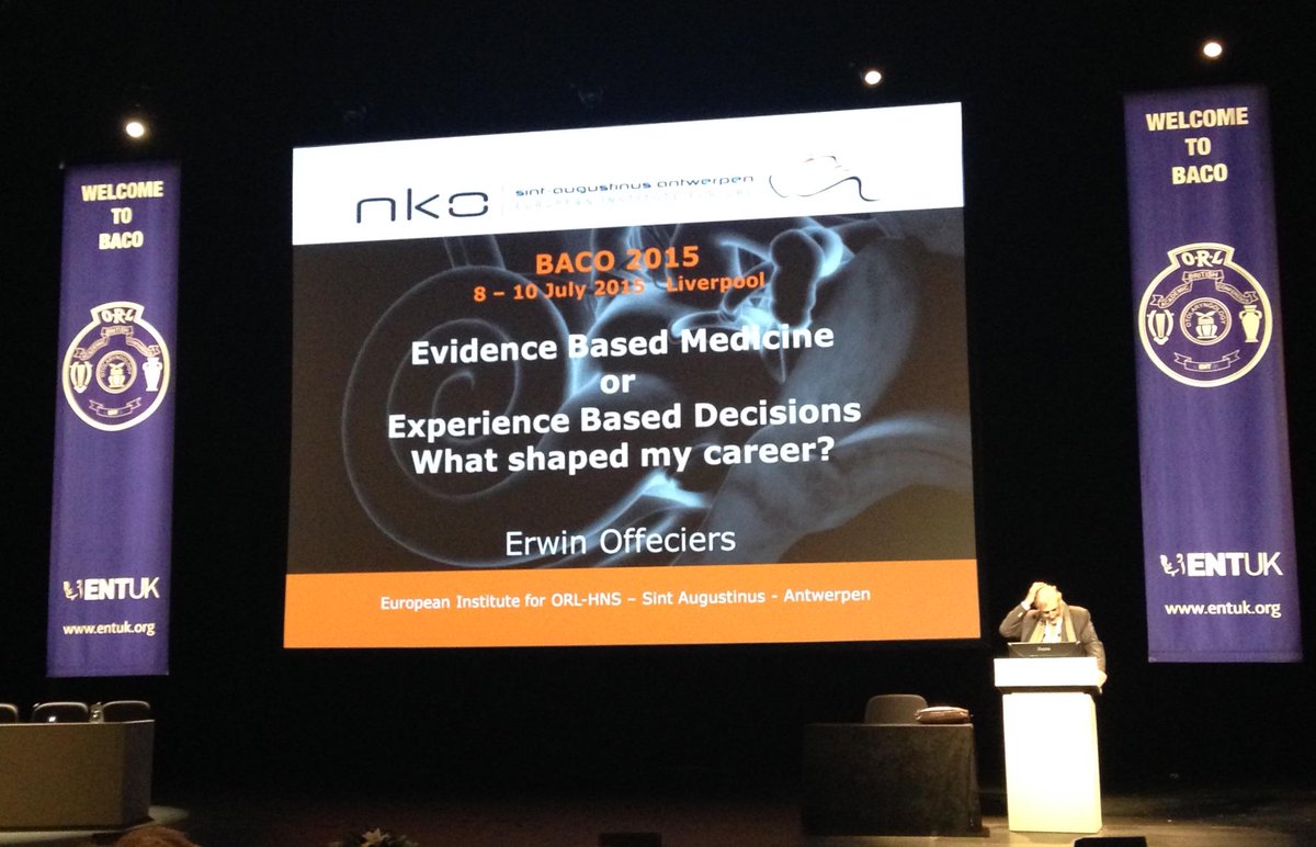 ClesiaMendescom's tweet photo. Professor Erwin Offeciers's inspirational talk for ENTUK in Liverpool #BACO2015
How does it get any better than this? http://t.co/9D8TT23qL6