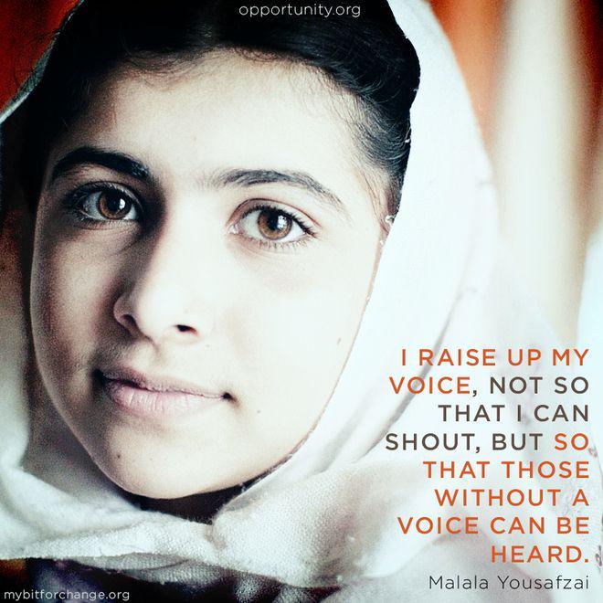 \" Happy 18th birthday to Nobel peace prize winner, Malala Yousafzai! 