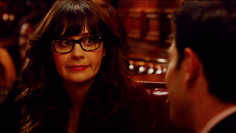 New_GirlTV's tweet photo. When you're smiling on the outside but not on the inside. #NewGirl http://t.co/c7ytFT0jIi