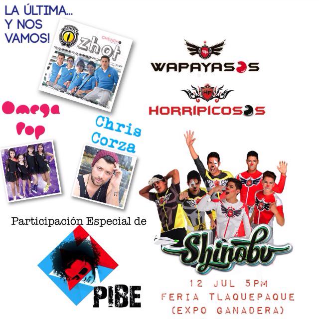 marteenortega's tweet photo. @Wapayasosmx @PibeOficial #ChrisCorza #OmegaPop y #LaÚltimaYNosVamos con @loszhot hoy 5pm #FiestasDeTlaquepaque http://t.co/YzfDnxlSqy