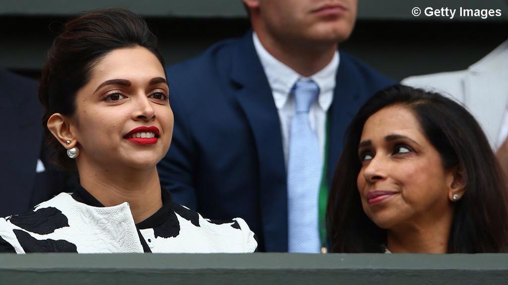 MissMalini's tweet photo. Oh ya! I've seen those before :) #itscooltorepeat @deepikapadukone @Dior @panku_ @Wimbledon @tennis_photos http://t.co/JjfeiySf8a