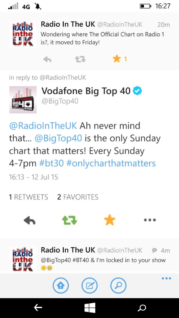 RadioInTheUK's tweet image. LOL @ Vodafone Big Top 40 😁 #ChartBantz #ChartWars