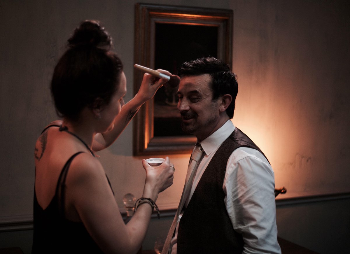 Every great production needs a great #makeup #artist - Here's our <a href="/ToeBean/">Koni</a> adding the necessary touches #embita #MCR