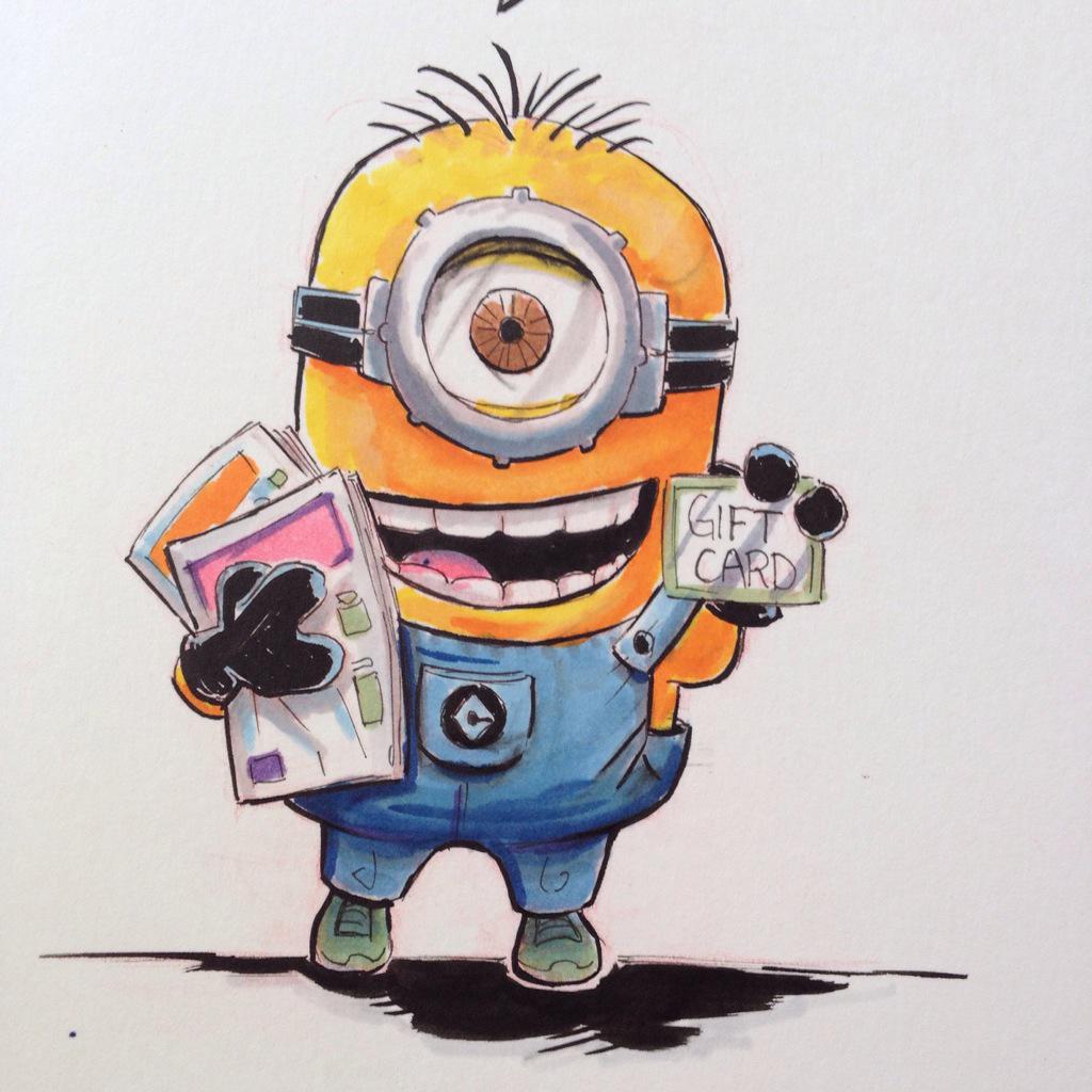 D__Gee's tweet photo. My girlfriend loves #Minions. So she got one giving her some presents on her bday card. #bello #poopaye! http://t.co/Sc1rKOTy5J