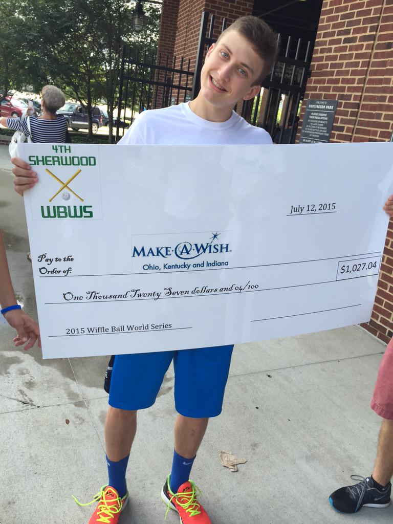 SherwoodWBWS's tweet photo. Beautiful day at Huntington Park! #4thWBWS @makeawishohkyin http://t.co/dfsHwkVCh4