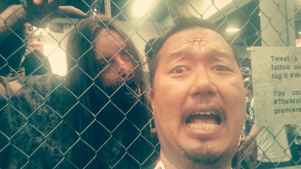 bkspecial's tweet photo. #WolvesNotFarSweeps #TheWalkingDead at San Diego Comic Con! http://t.co/Ztjds8oek3