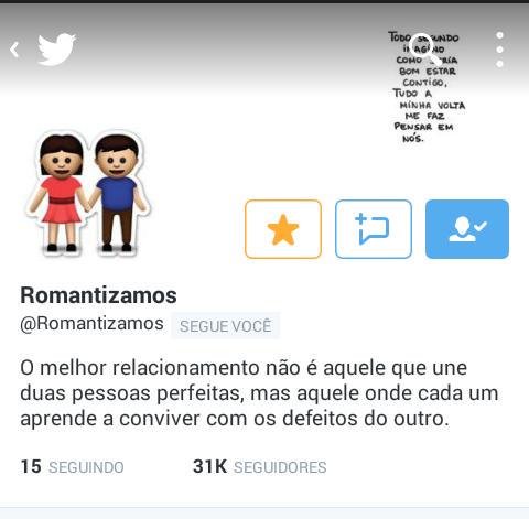 Romantizamos's tweet photo. Para receber todos os meus tweets no seu celular, é só marcar essa estrela 🌟 ao lado do botão "seguindo" 😘 http://t.co/BXGNYIKQV9