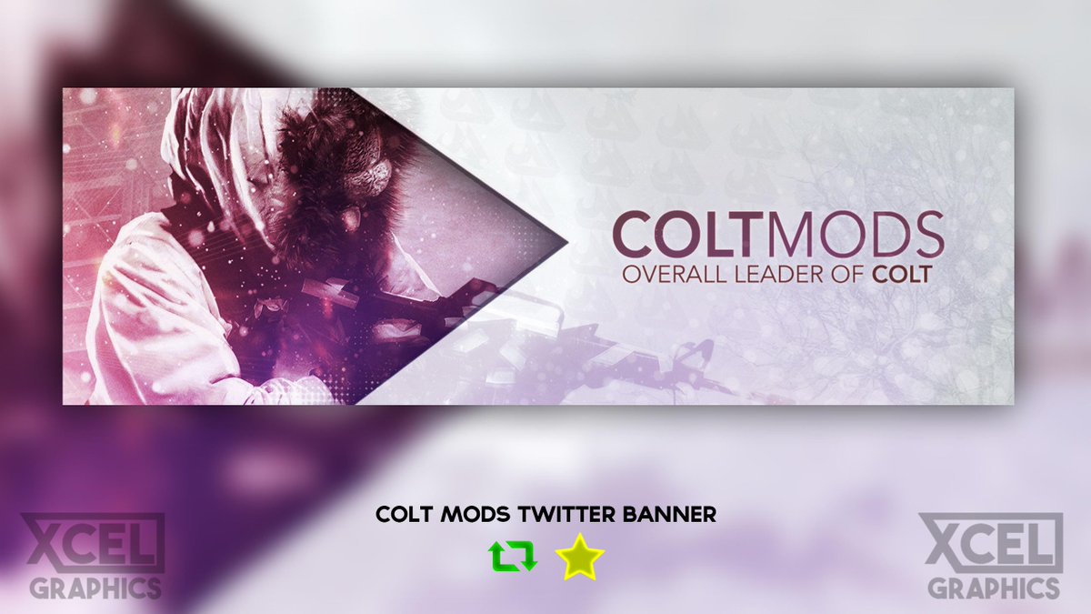 XCELGraphics's tweet image. Twitter banner for @ColtMods, hope you like :) RT's and FAV's appreciated