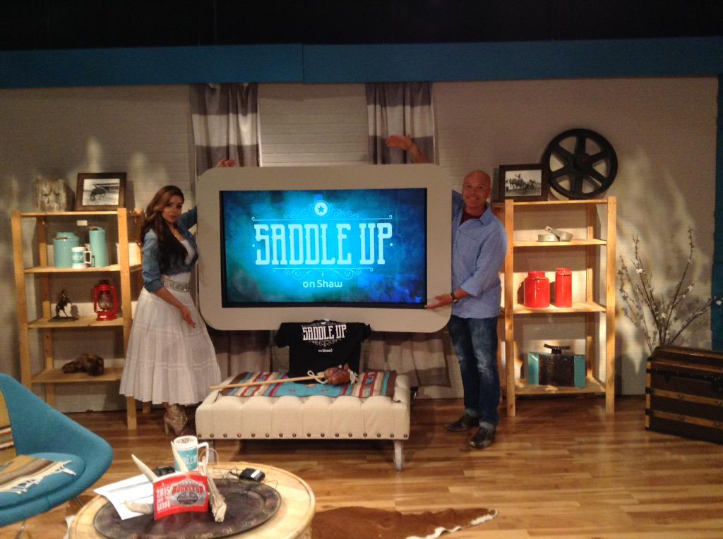 Another fond memory in the books! You ROCK <a href="/ShivaJahanshah/">Shiva Jahanshah</a> @ShawTVCalgary #SaddleUp