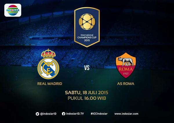 PuteriChicas's tweet photo. #ICC2015 || REAL MADRID vs ROMA || SABTU 18 Juli 2015 K.O 16.00 WIB [INDOSIAR LIVE] #ICCAUS http://t.co/pfqVAdmngF