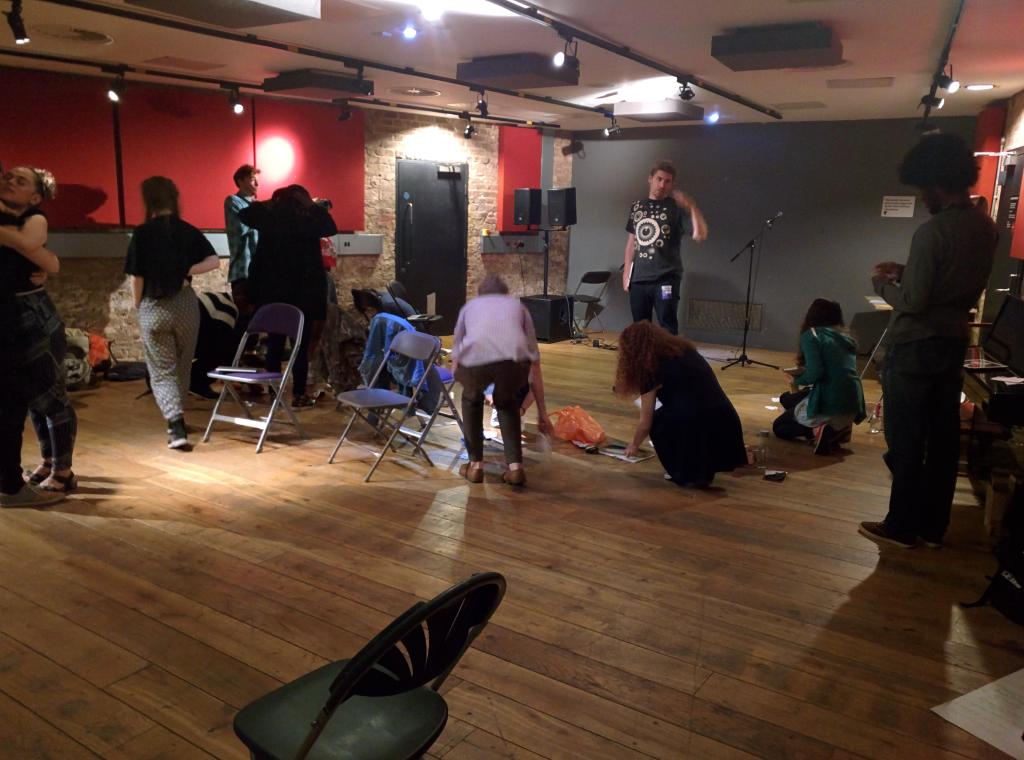 sparethepoets's tweet photo. Spare the Poets rehearsal and planning before Tuesday! Poetry in motion? @RoundhouseLDN. #Sparethepoets #STP #Cheesy http://t.co/QJhqxICo3m