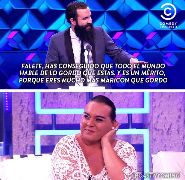 SrCastelo's tweet photo. En un rato se estrena en @ComedyCentralES el ROAST a El Gran Wyoming!! Es bastante jarto, no os lo perdáis!! http://t.co/7QiCRNGFAo