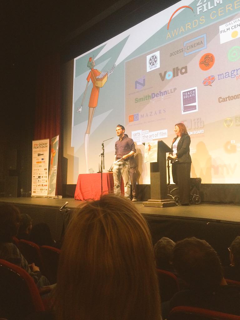 GalwayFilm's tweet photo. The #FilmFleadh Pitching Award goes to Luke Morgan, for his project 'Ewetopia'
#FilmFleadh #PitchingComp http://t.co/eYimafQqtG