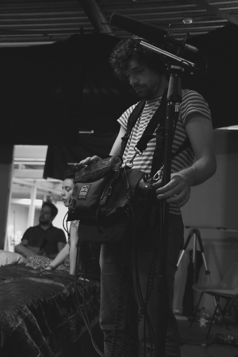 Where would we be without our sound man @AndrewDennisLayfield #embita #production #filming #manchester #shortfilm