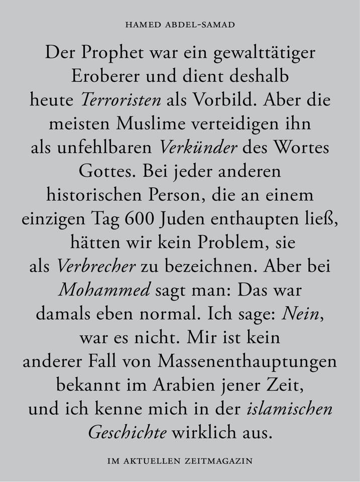 Hamed Abdel Samad A Twitter Warum Fuhrt Eine Meinung Zu Dieser Emporung Man Kann Darauf Mit Einer Anderen Meinung Antworten Im Zeit Magazin Http T Co Qexthoogh6