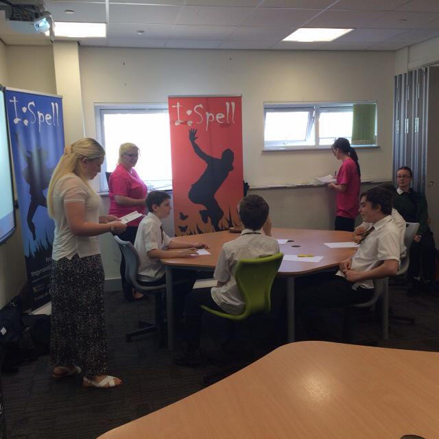 dyffrynaman's tweet photo. School pupils enjoying the #ispell competition with @UWTSD http://t.co/Vr5UX72QDv