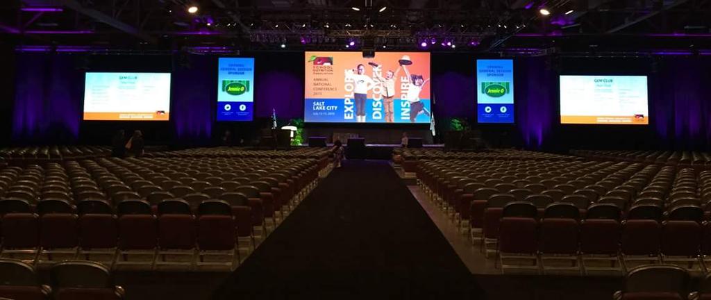 SchoolLunch's tweet photo. General Session room sure seems quiet now.... Just wait until 3:30! #anc15 http://t.co/mqo5odGL5Y