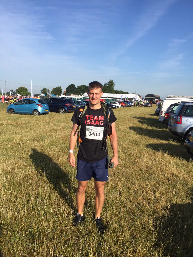 SiDawson76's tweet photo. Thank you for all of your support yesterday - I did the 100k in 17 hours 11 mins and came 470/862 ! @teamisaac2015 http://t.co/IpdBW0chmf