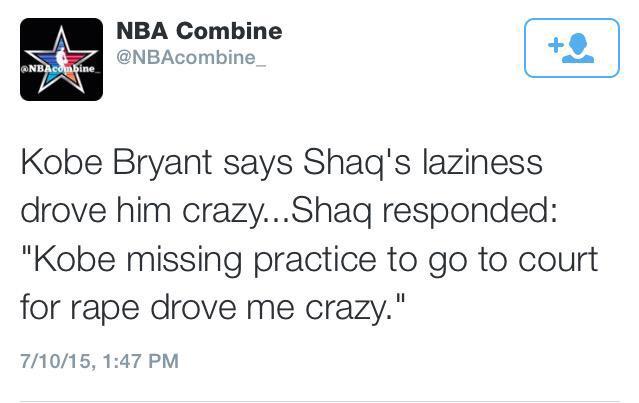 KobeNumberEight's tweet image. Shaq too real😭😭