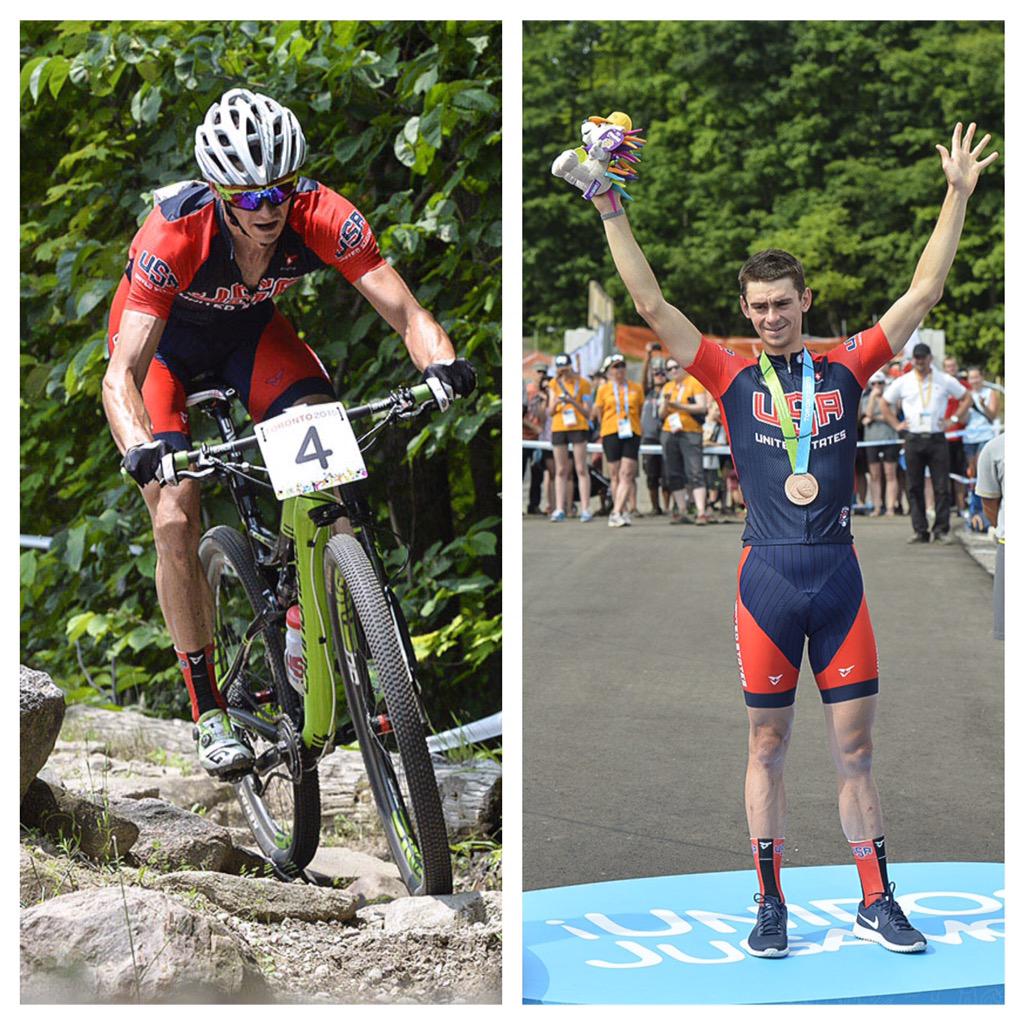 usacycling's tweet photo. Bronze for @settinger_! #TeamUSAC athletes now have 5 medals in the last 3 days for @TeamUSA. #TO2015 http://t.co/IF5pE7ux4H