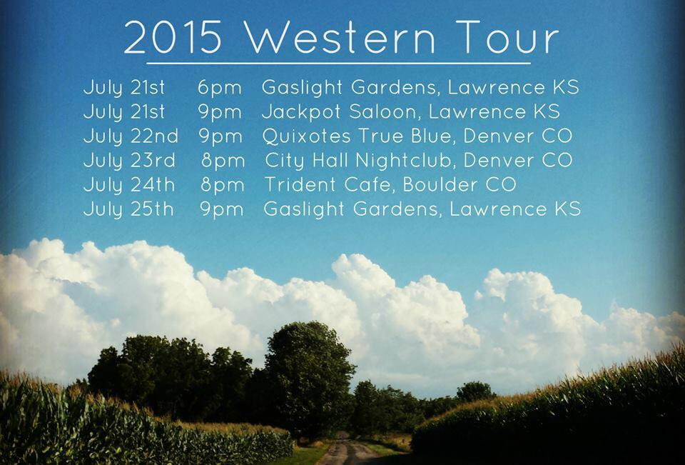 Heading out on a Western Tour in late July! Should be fun.