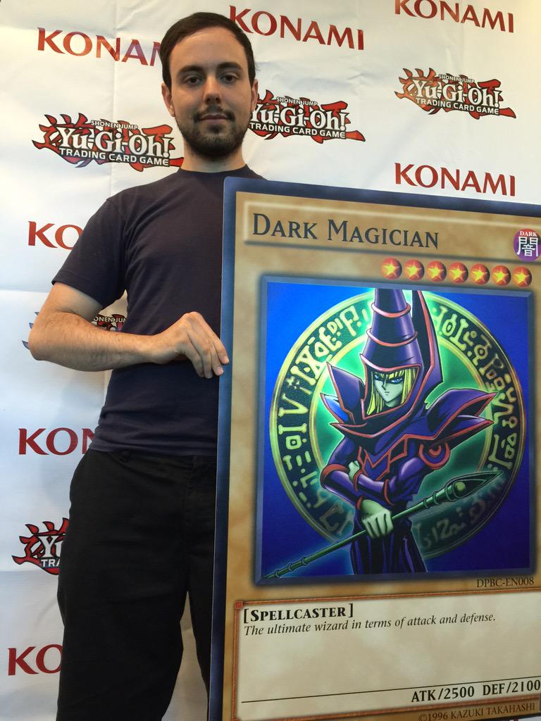 Congratulations Barrett Keys winner of Sunday's ATTACK OF THE GIANT CARD!! The legendary Dark Magician #YuGiOh #SDCC Congratulations Barrett Keys winner of Sunday's ATTACK OF THE GIANT CARD!! The legendary Dark Magician #YuGiOh #SDCC