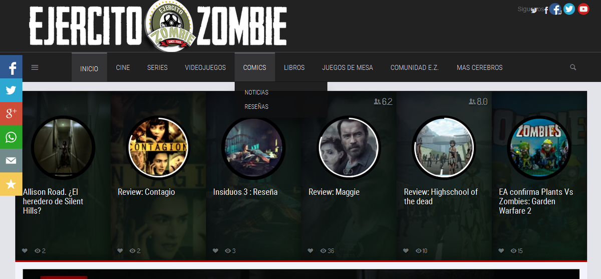 EjercitoZombie's tweet photo. Ya esta para el publico la versión BETA del nuevo sitio de #EjercitoZombie visitanos en http://t.co/V0ZNVIumDq http://t.co/xzPq6Dw5Cg