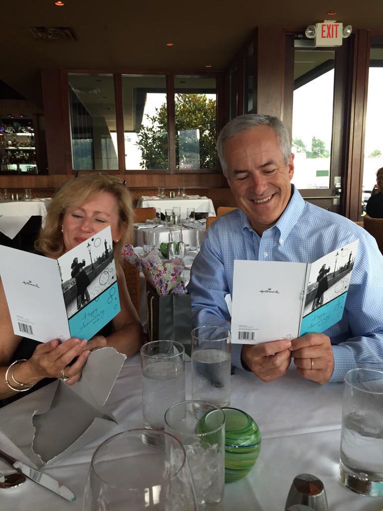 PDittey's tweet photo. When your parents get themselves the same card for their 25th 😂😂😂 http://t.co/SGMAQxxHaJ