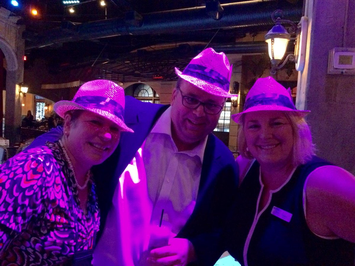 lharringtonnl's tweet image. @robindupre @betsybilhorn and @henkadriaans partying at THE #wpc15 event at Cubra Libre!  #scribevibe