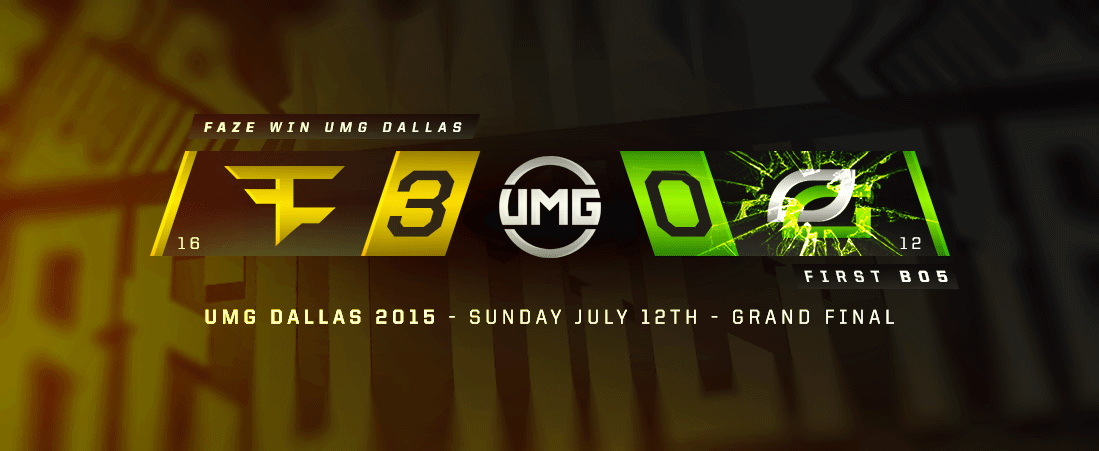 FaZeClan's tweet image. We are your 2015 UMG Dallas CHAMPIONS! #SCUF40k #FaZeUp